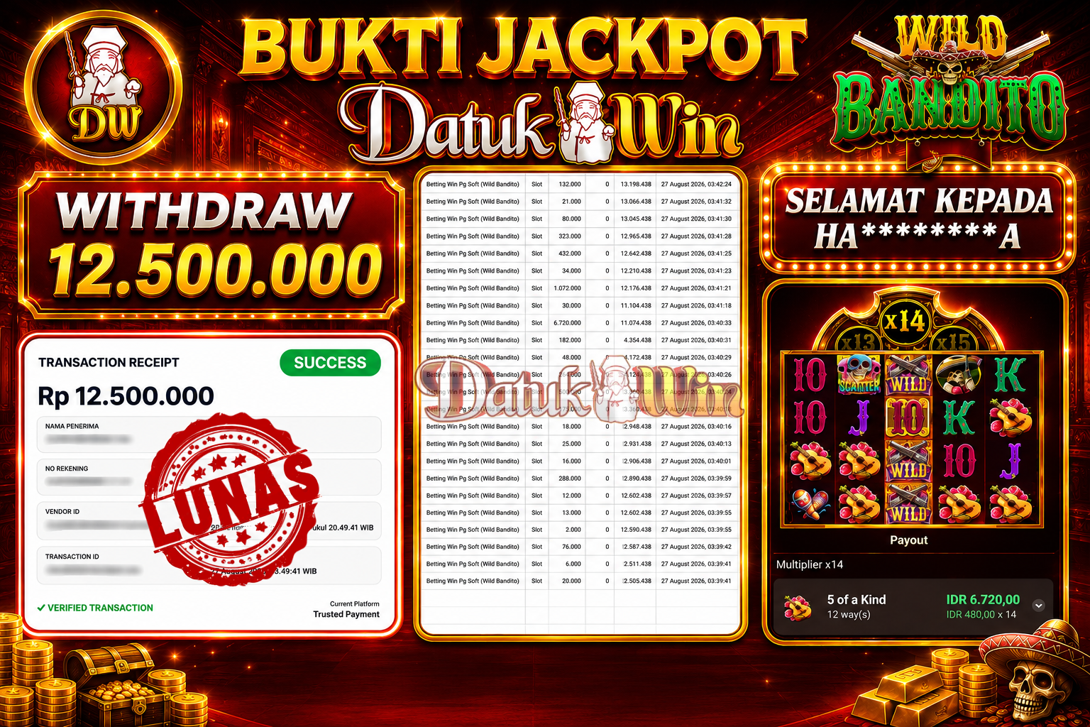 Bukti Pembayaran Jackpot 28 Agustus 2026 – DATUKWIN
